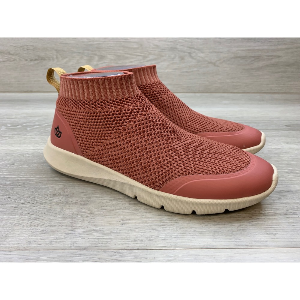 Spenco Siesta Shore Knit Slip On Sneakers Pink Women's 8 Casual Comfort Shoes